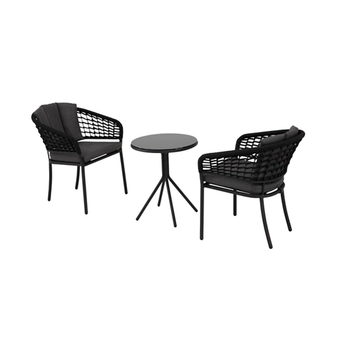 Conjunto de muebles de terraza de aluminio Pamplona para 2 personas