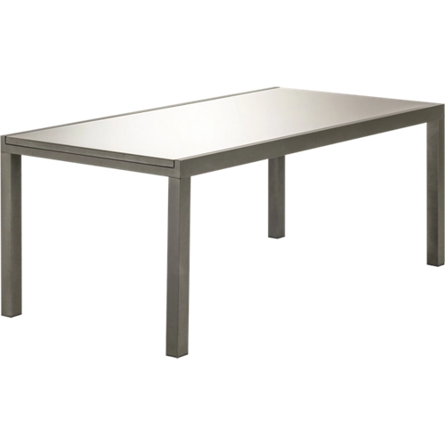 Mesa extensible Lyra aluminio marrón 75x180/260 cm
