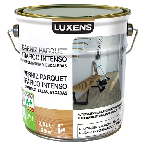 Laca para suelos luxens satinada de colores 2,5l