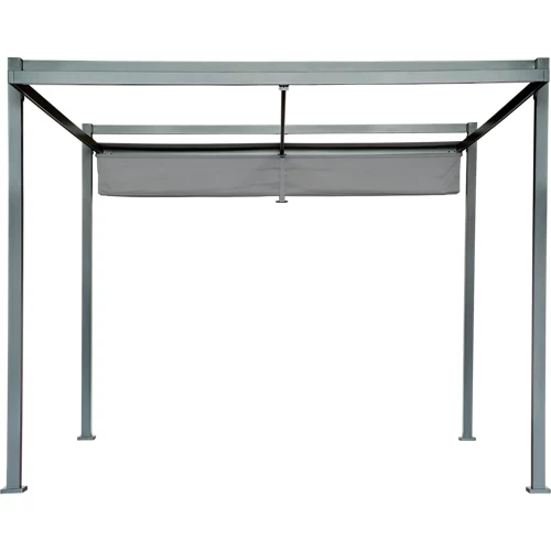 Pérgola de aluminio antracita Equinox 320x358 cm