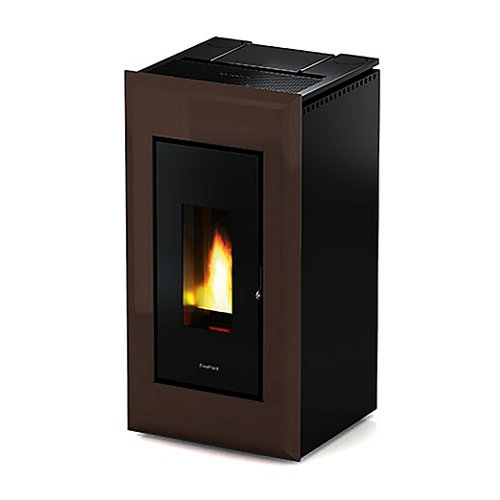 Estufa de pellets conductora Freepoint vega 10,5 kw mokka