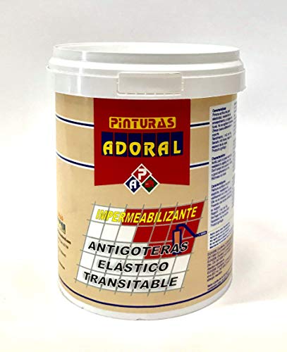 ADORAL - Pintura impermeabilizante para telas asfálticas - Accesible - Terrazas y Fachadas 750 ml (Transparente)