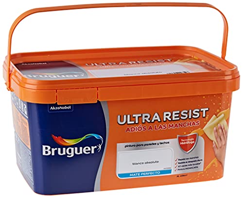 Bruguer ULTRA RESIST Pintura de pared ultralavable Blanco Absoluto 4L