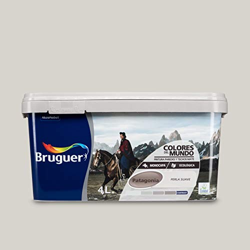 Bruguer Colores del Mundo Pintura Pared Monocapa Patagonia Soft Pearl 4 L