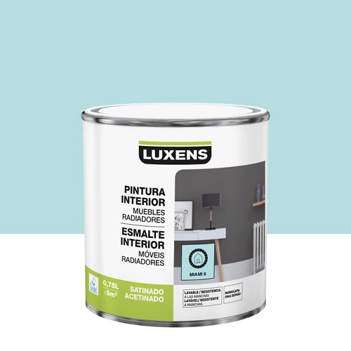 Correo electrónico interior luxens miami 6 satinado 0.75l
