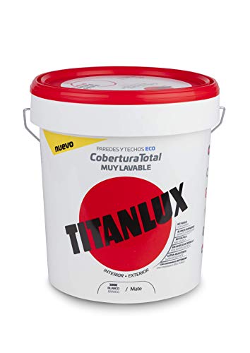 Titanlux - Revestimiento de plástico con revestimiento completo, blanco, 15L (ref. 06T100015)