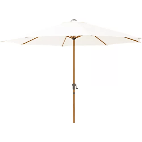 Parasol octogonal fabricado en material aluminio Ágora blanco 296x296 cm