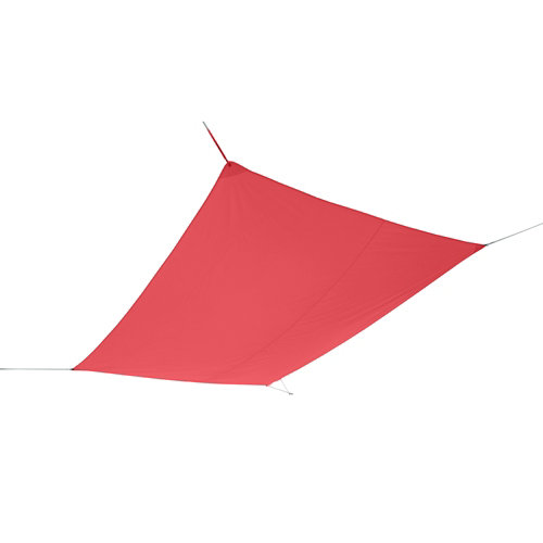 Vela exterior rectangular material hegoa rojo
