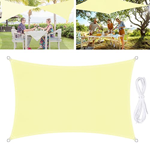 Vela de sombra TedGem, vela de sombra rectangular de 2 x 3 metros, protección UV, toldos duraderos e impermeables, para terraza, exterior, jardín (2x3 m)