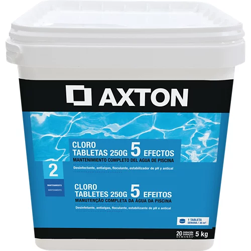 Cloro 5 efectos axton en comprimidos 5 kg