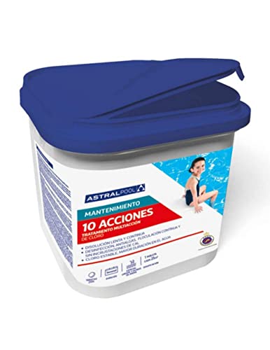 Mugar - Chloro10 Disolución Lenta y Continua 5kg - Tratamiento Multiacción - Placas Especiales y Filtros de Arena - ASTRALPOOL