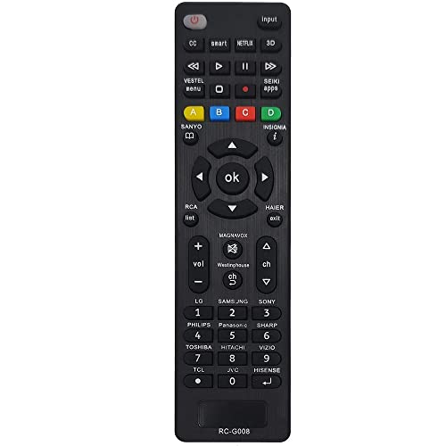 Control remoto de TV universal, adecuado para Sony / TCL / Hisense / LG / Sharp / Toshiba / Hitachi / Samsung / Philips / Panasonic Smart TV - no es necesario configurar el control remoto de TV universal