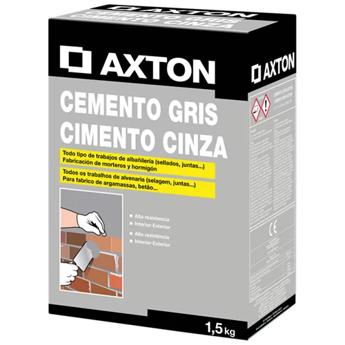 Cemento gris axton 1,5 kg