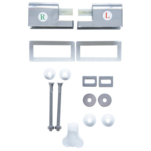 La tapa del inodoro con bisagras gira en dirección rota