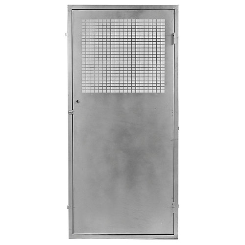 Puerta registradora eléctrica acero galvanizado 76x146cm