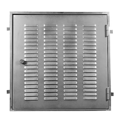 Puerta acceso ascensor acero galvanizado 65x65cm