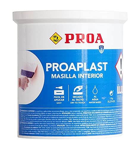 PROAPLAST YESO PARA PAREDES EN MASILLA INTERIOR 1 Kg.