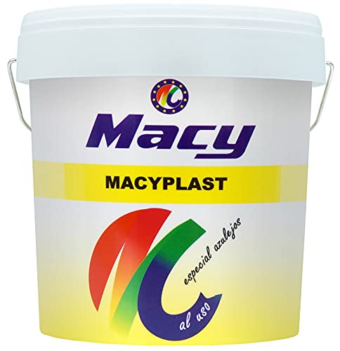 Macy Macyplast Masilla acrílica para uso interior y exterior, envase blanco de 250 gramos