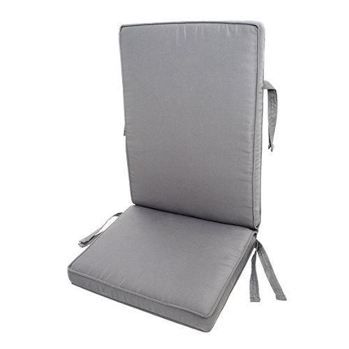 Cojín del asiento de la silla Matilda en material gris antracita