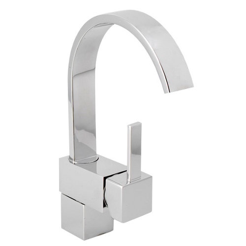 Marco de grifo de lavabo de mamolita cromada