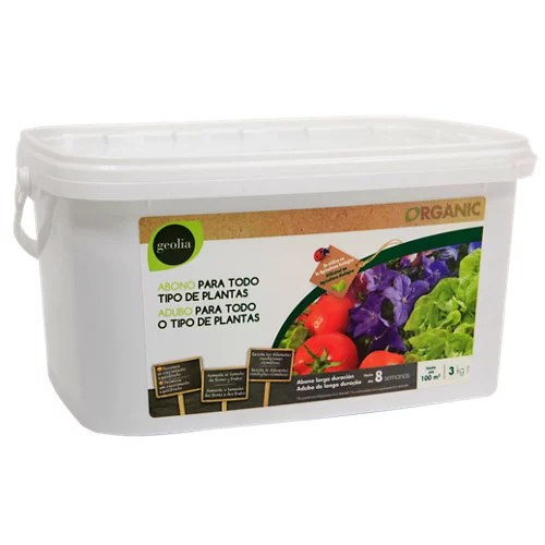 Fertilizante universal Geolia para todo tipo de plantas y para uso ecológico 3kg
