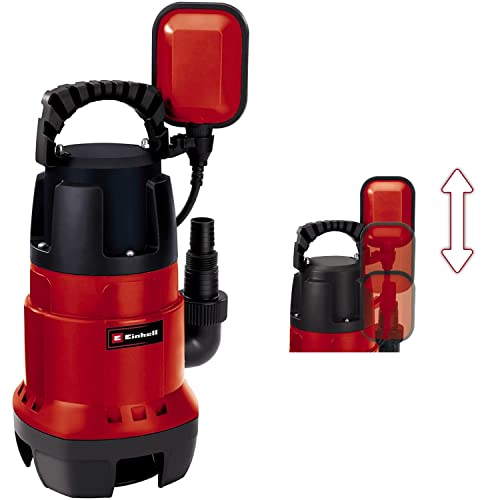Einhell GC-DP 7835 - Bomba de agua sucia (780W, capacidad 15.700 l/h, profundidad de inversión máx. 7m, conexión de manguera 47,8mm, cuerpos extraños hasta 35mm, interruptor con flotador continuo)