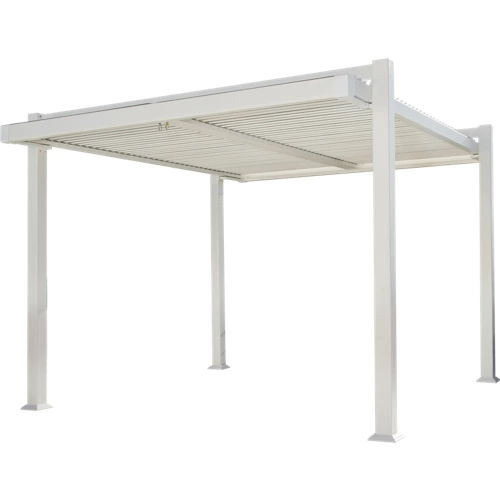 Pérgola de aluminio 320x360 cm material persa blanco