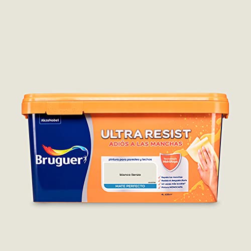 Pintura mural ultra lavable Bruguer ULTRA RESIST White Canvas 4L