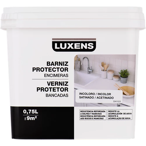 Barniz protector encimeras luxens satinado 0,75l