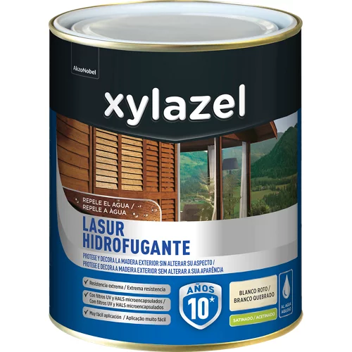 Protector de madera hidrófobo satinado Xylazel 2,5 l blanco
