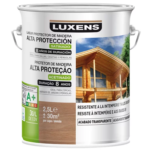 Protector exterior de larga duración para luxens madera satinada 2,5 l wengué