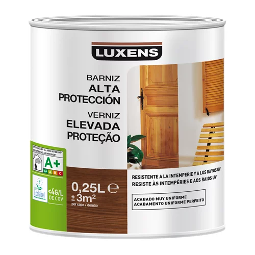 Lujosa laca exterior satinada 250 ml blanca