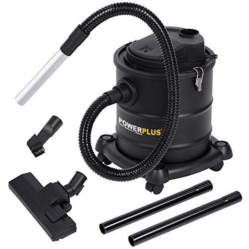 POWERPLUS POWX308 - Aspirador de cenizas 20l-1200w con ruedas y accesorios