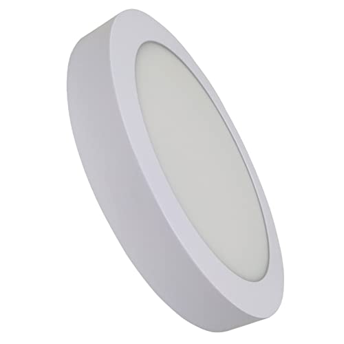 Plafón LED Superficie Redonda 20W.  Color blanco frío (6500K).  1800 lúmenes.  Conductor incluido.