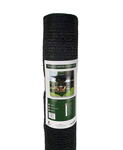 Red sombreadora Seinec 90% verde oscuro.  10m² (1x10m).  Cercos, Balcones, Terrazas Resistentes a los rayos UV.  Da sombra a tu jardín.