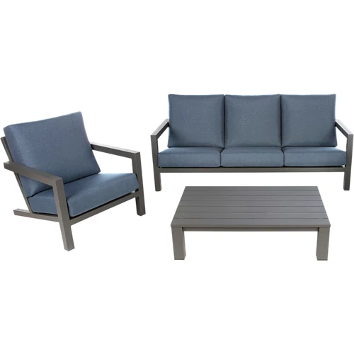 Conjunto de muebles de exterior de aluminio Recife para 4 personas