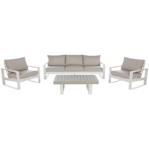 Conjunto de muebles de exterior de aluminio Las Vegas para 5 personas