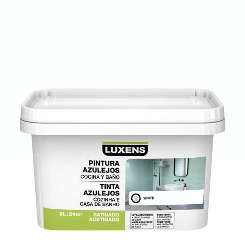 Esmalte para luxens loza blanca satinada 2l