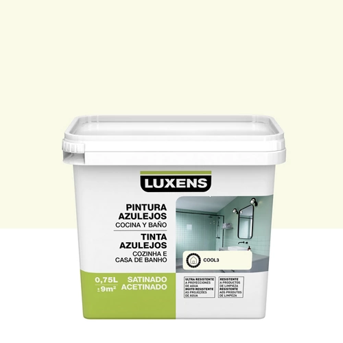 Esmalte para teja luxens blanco frio satinado 0,75l