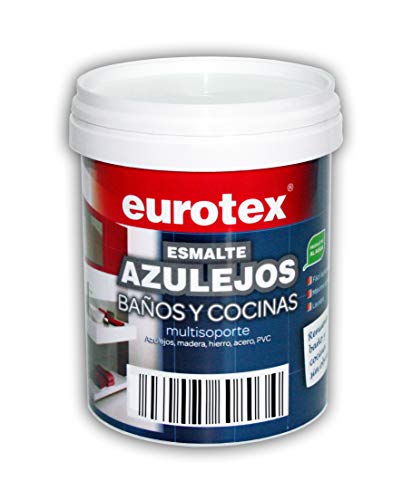 Eurotex pintura mate multimate para azulejos de baño y cocina - 750 ml - (Blanco mate)