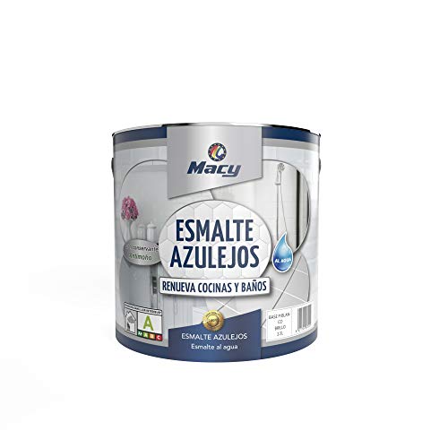 Tableros Macy esmaltados al agua de alta adherencia para interior y exterior.  Acabados brillantes.  750 mililitros, blanco brillante
