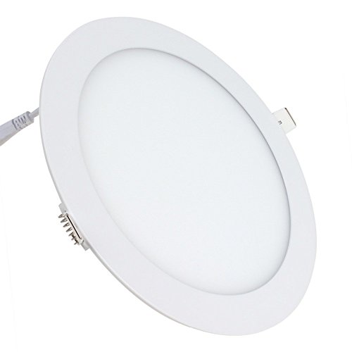 SuperSlim LED Panel redondo 20W LED Empotrable Downlight Φ225mm 6000k-6500k Blanco frío 1800 lúmenes ONSSI LED