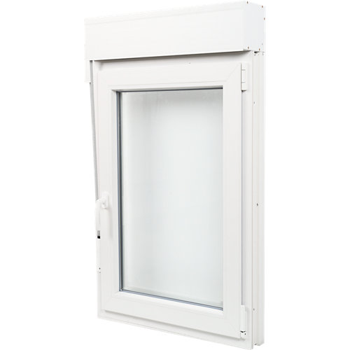 Oscilador de ventana de pvc blanco derecho 75x125 cm