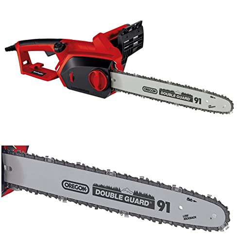 Sierra eléctrica Einhell - GH-EC 1835 - 1800 W, barra de corte robusta y cadena afilada, tensado y cambio de la cadena sin herramientas, engranajes metálicos, lubricación automática de la cadena