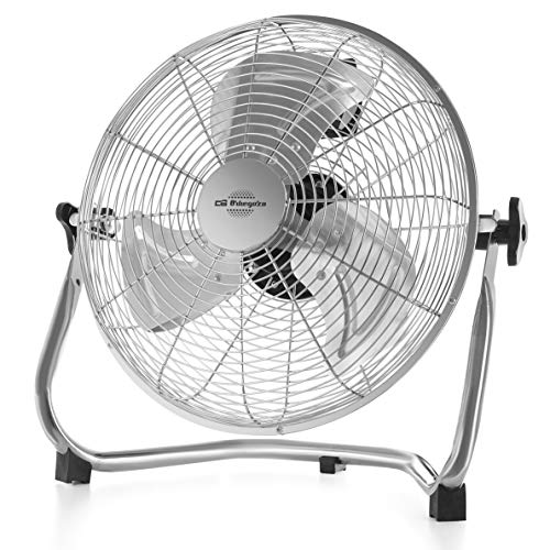 Orbegozo PW 1332 - Ventilador Industrial Power Ventilador, 3 velocidades, aspas metálicas, inclinación regulable, asa de transporte, 45 W