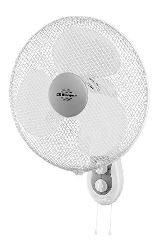 Orbegozo WF 0139 - Ventilador de pared, oscilante, 3 velocidades, temporizador, cabezal basculante, palas de 40 cm, 40 W, blanco