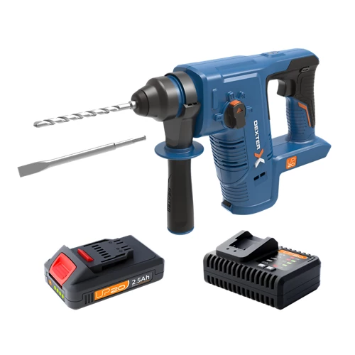 Lote dexter hammer 20v + bateria + cargador