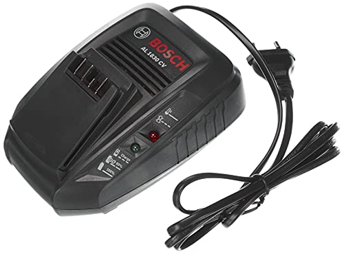 GLORIA Cargador rápido Bosch AL 1830 CV |  Cargador de batería para todas las baterías Bosch Power for All de 14,4 V y 18 V, línea verde