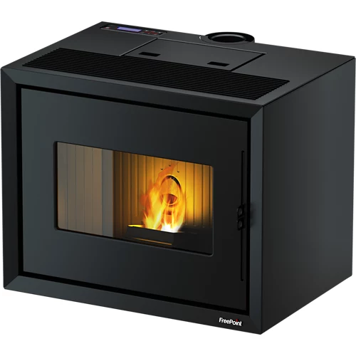 Freepoint estufa de pellet estanca módulo negro 9,36 kw