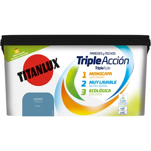 Titanlux 4l pintura océano triple acción